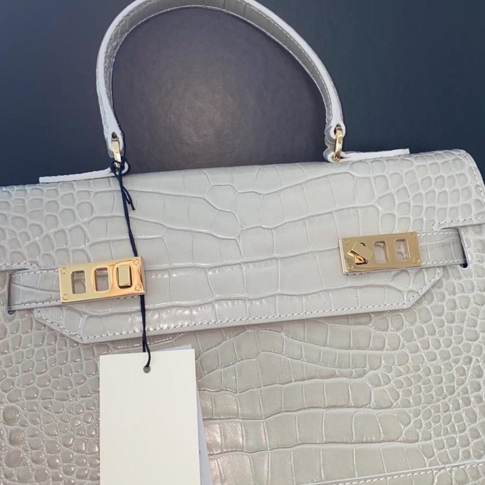 Kim Croco 14" Light Grey by Teddy Blake - Picture 4 of 4